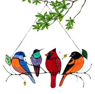 Závěsná dekorace 4 ptáčci