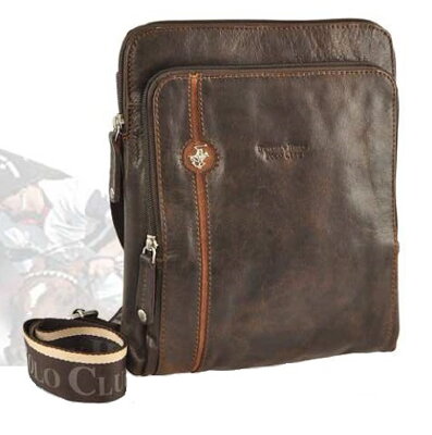 Taška crossbody kožená BHPC Explore M BH-381-25 hnědá