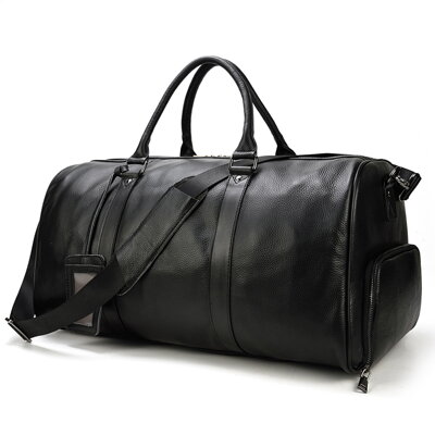 Kožená cestovní taška Miranda AM423 černá