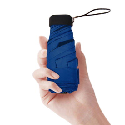 Skládací mini deštník D8515 modrý 16cm