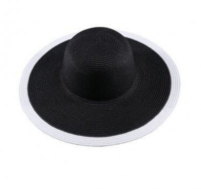Dámský klobouk Miranda černý s bílým lemem