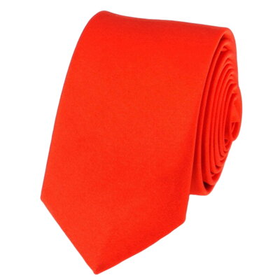 Červená kravata jednobarevná