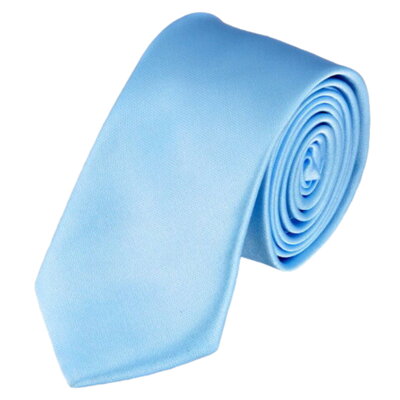 Světle modrá kravata jednobarevná