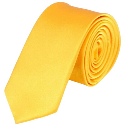 Žluta kravata jednobarevná