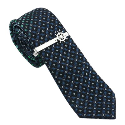 Spona na kravatu Kormidlo A0238 silver