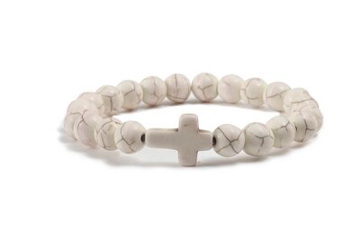 Náramek Cross White Stone WS-554