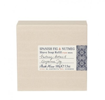 Bath House Spanish Fig & Nutmeg mýdlo na holení 100g