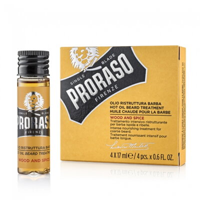 Proraso Hot olej na vousy 4x17 ml