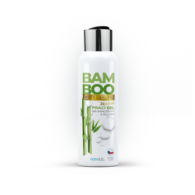 Nanolab Jemný prací gel na šátky a roušky BAMBOO Gold 100ml