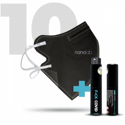 Nanolab bezpečný nano respirátor FFP2 černý 10 ks