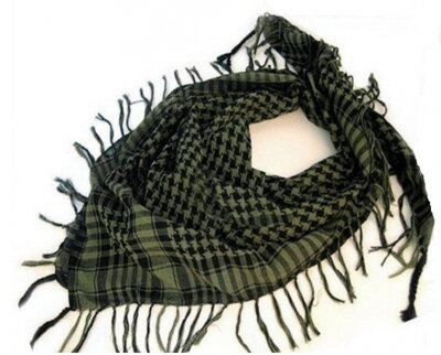 Šátek Arafat zeleno-černý