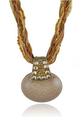 Náhrdelník Aztec N1202 hnědý