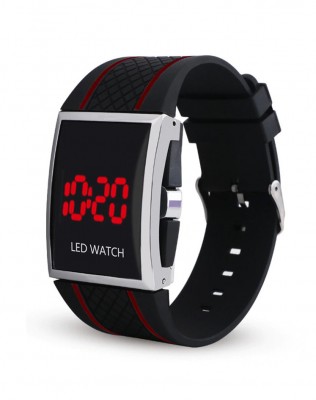 Hodinky LED Watch 7381 Black/Red