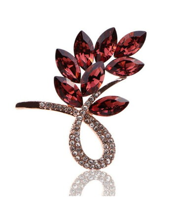 Brož Flower AB315 Red