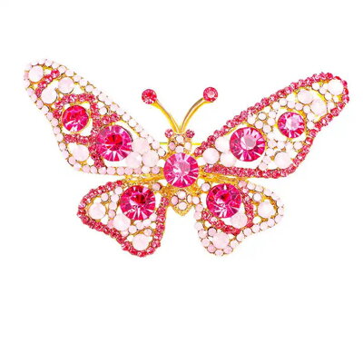 Brož Motýl AM92 Pink