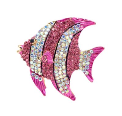 Brož Tropická Rybička B191 růžová