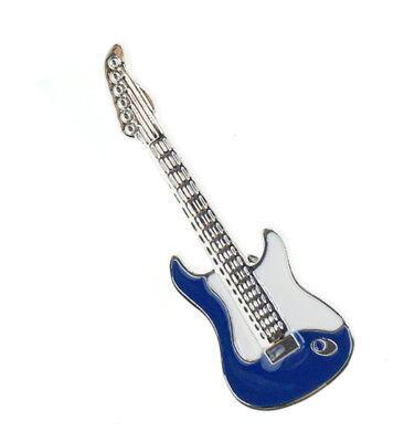 Brož do klopy Kytara modrá