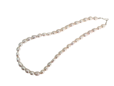 Náhrdelník z říčních perel GD482 White