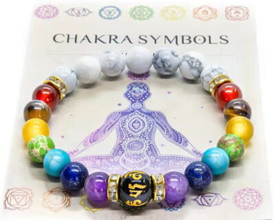 Náramek s kameny Chakra AM372