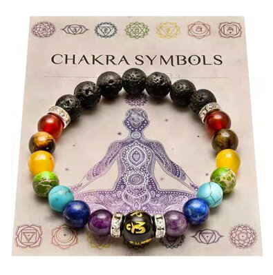 Náramek s kameny Chakra AM373