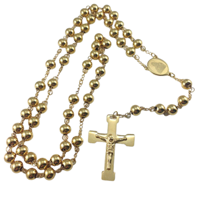 Ocelový růženec Miranda Gold Rosary