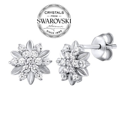 SILVEGO stříbrné náušnice ALIVIA se Swarovski® Zirconia - MW13935A