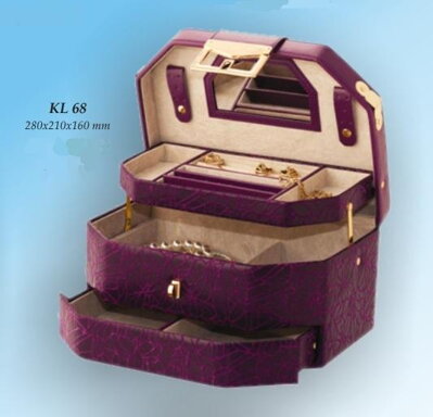 Šperkovnice Gold Pack KL68 fialová