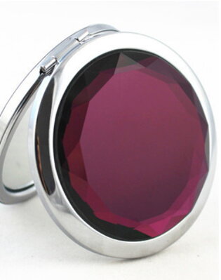 Kosmetické zrcátko Fialový krystal KZF-01