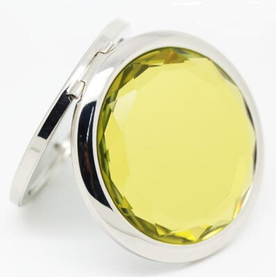 Kosmetické zrcátko Z001 Žlutý krystal