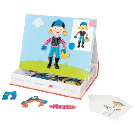 Goki Puzzle Magnetické převleky Děvče