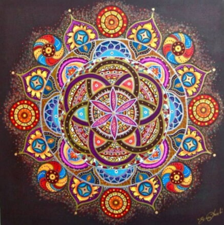 Diamantový obrázek Mandala