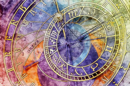 Diamantový obrázek Barevný Orloj