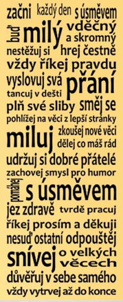 Začni každý den - dekorace na stěnu