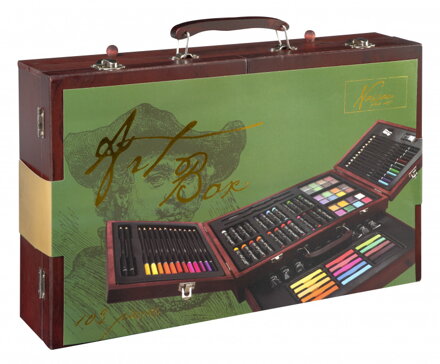 Art box v dřevěném boxu 103 ks AR0939
