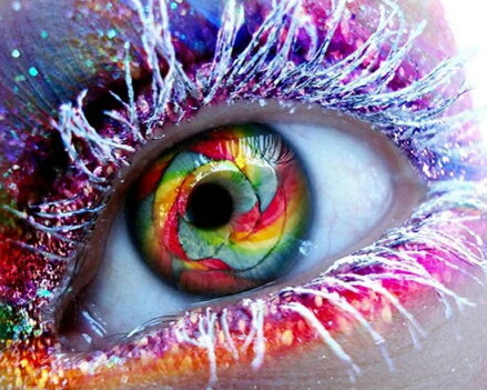 Malování podle čísel Oko s jinovatkou