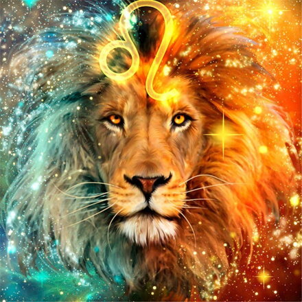 Malování podle čísel Znamení Lva ♌