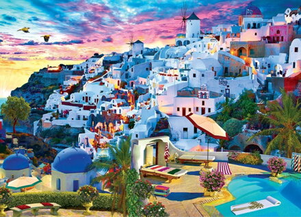 Malování podle čísel Santorini