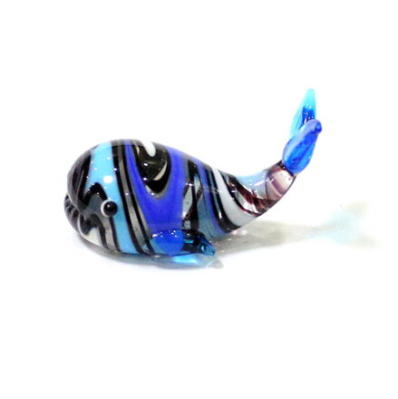 Skleněná figurka Velryba