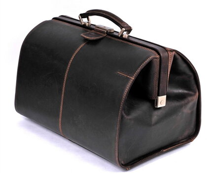 Kožená elegantní taška GreenLand 801, hnědá