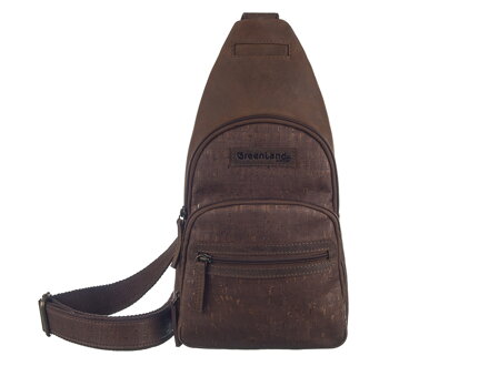 GreenLand NATURE kožený korkový crossbod