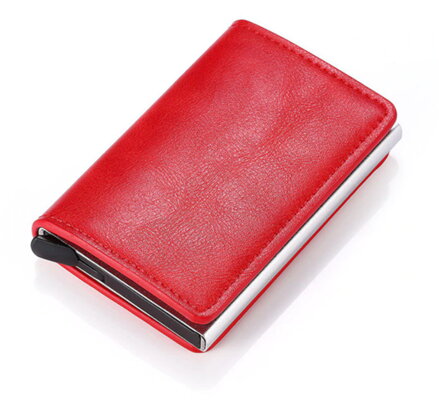 Pouzdro na karty a bankovky Cardslide Red