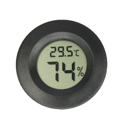 Digitální vlhkoměr a teploměr H9816 černý