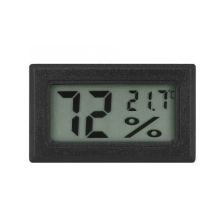 Digitální vlhkoměr a teploměr H9310 černý
