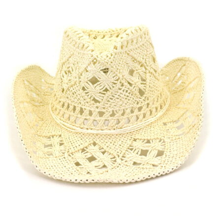 Klobouk Cowgirl krémový