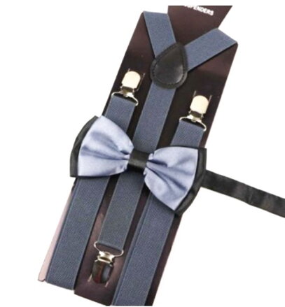 Set motýlek a kšandy Miranda M229 Gray