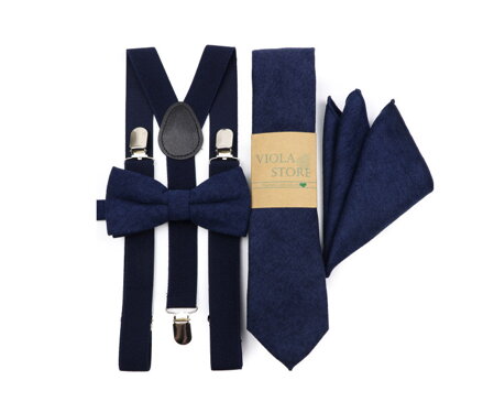 Set motýlek a kšandy Miranda SM778 Modrý