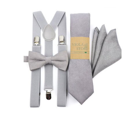 Set motýlek a kšandy Miranda SM775 Šedý