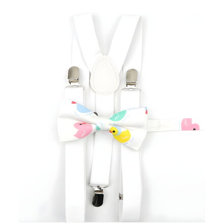 Set motýlek a kšandy Miranda H002 White