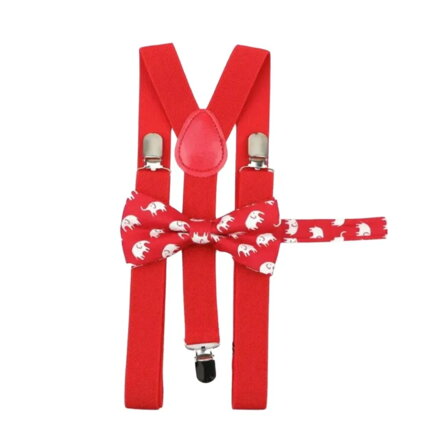 Set motýlek a kšandy Miranda H002 Red