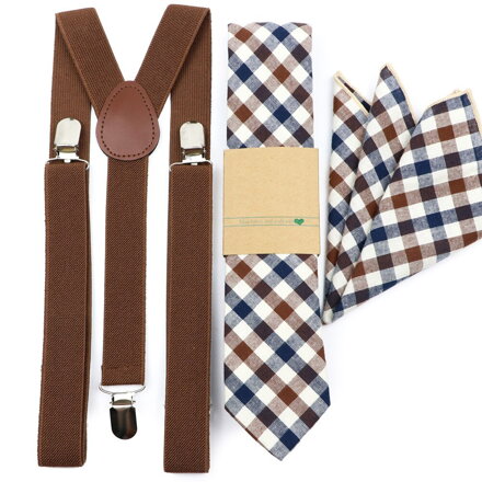 Set kravata, kšandy a kapesníček Miranda M331